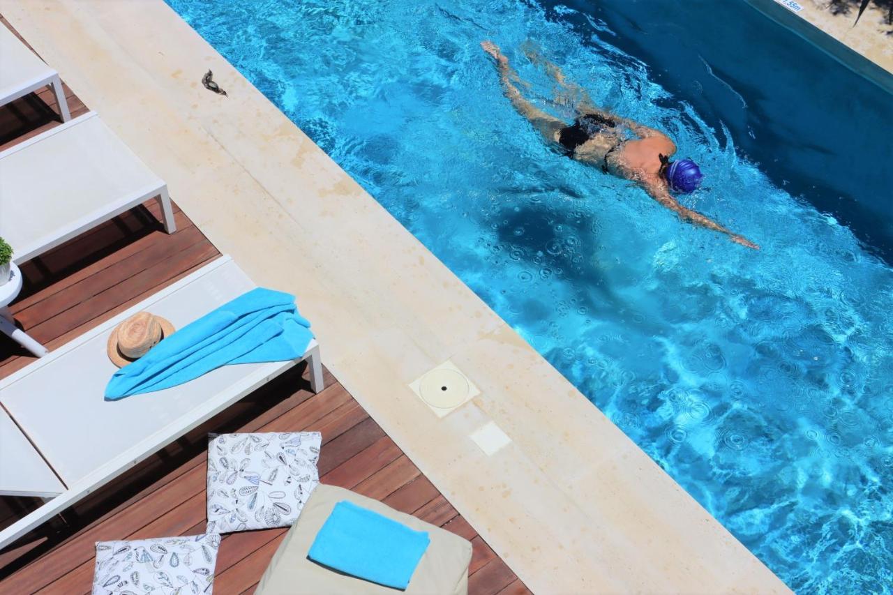 Fos Villa, A Luxe House With Private Heated Pool Galatás Екстериор снимка